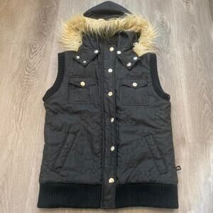 Paul frank black puffer vest